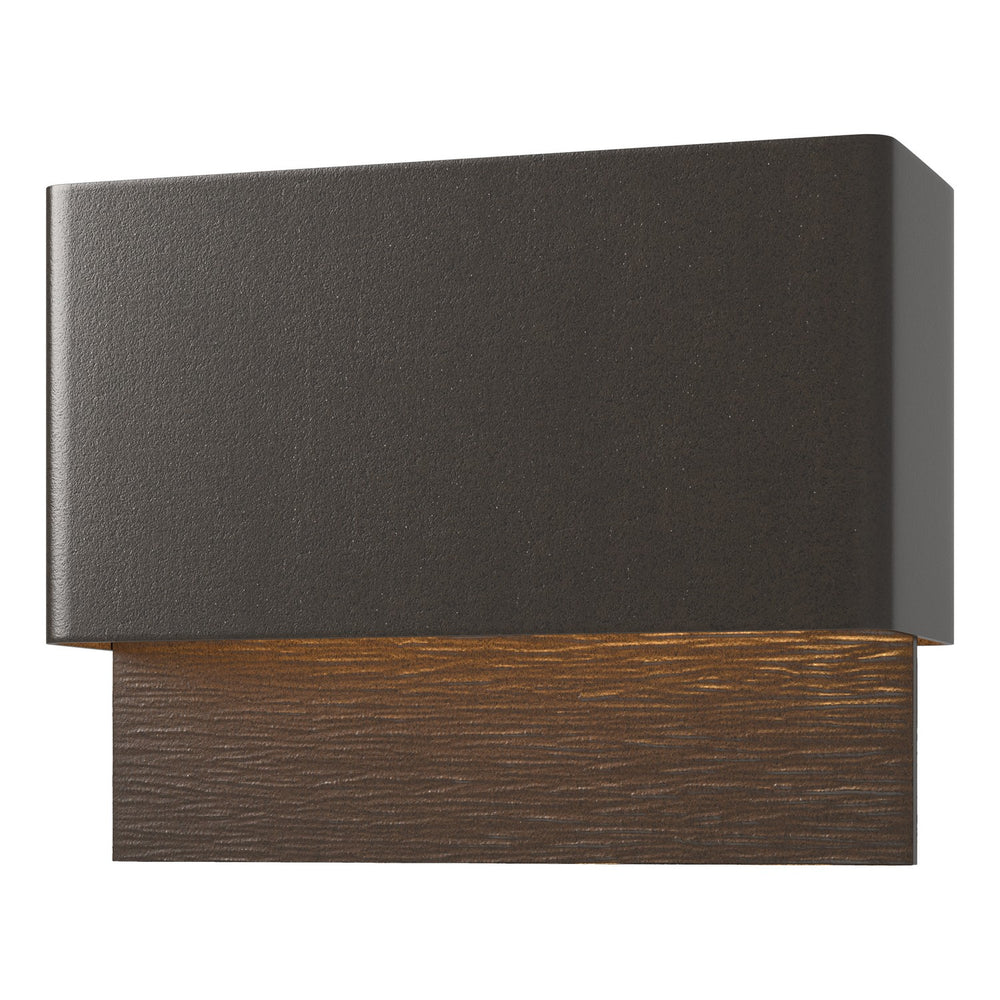 Hubbardton Forge - LED Outdoor Wall Sconce - Stratum - Coastal Oil Rubbed Bronze- Union Lighting Luminaires Decor