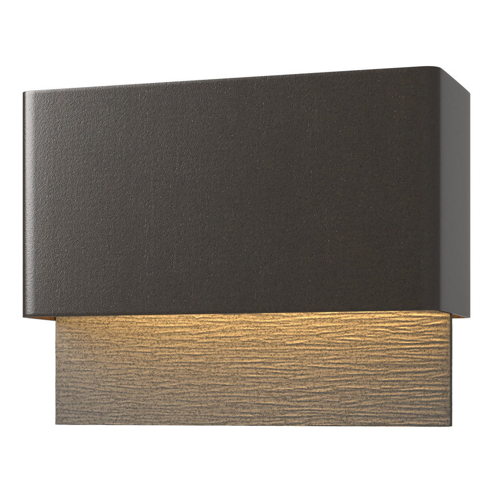 Hubbardton Forge - LED Outdoor Wall Sconce - Stratum - Coastal Oil Rubbed Bronze- Union Lighting Luminaires Decor