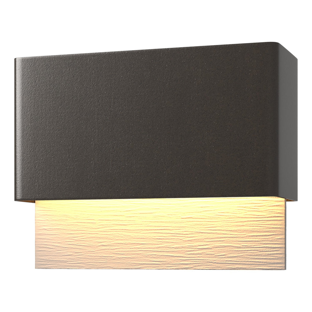 Hubbardton Forge - LED Outdoor Wall Sconce - Stratum - Coastal Oil Rubbed Bronze- Union Lighting Luminaires Decor