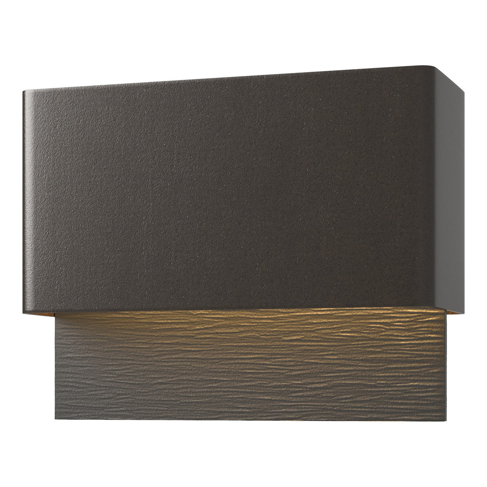 Hubbardton Forge - LED Outdoor Wall Sconce - Stratum - Coastal Oil Rubbed Bronze- Union Lighting Luminaires Decor