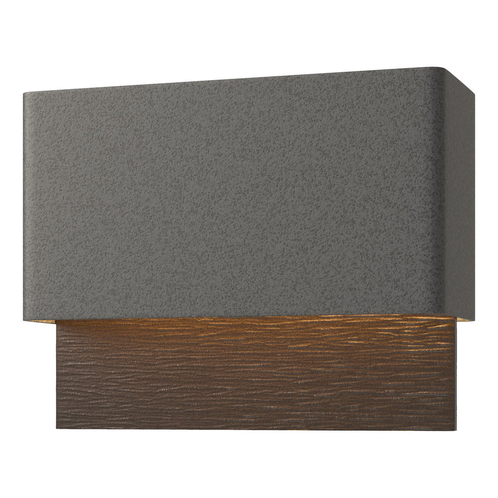 Hubbardton Forge - LED Outdoor Wall Sconce - Stratum - Coastal Natural Iron- Union Lighting Luminaires Decor