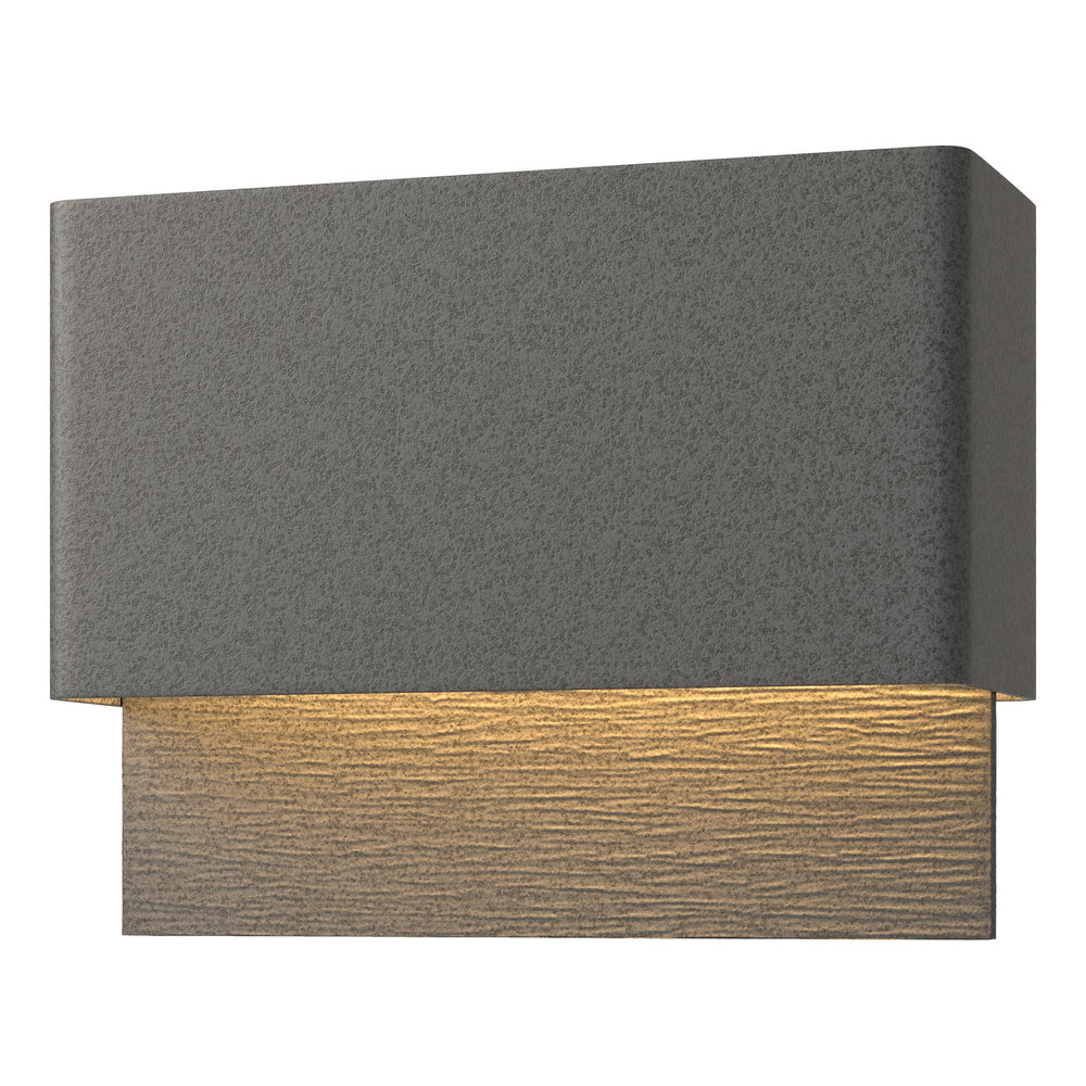 Hubbardton Forge - LED Outdoor Wall Sconce - Stratum - Coastal Natural Iron- Union Lighting Luminaires Decor