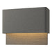 Hubbardton Forge - LED Outdoor Wall Sconce - Stratum - Coastal Natural Iron- Union Lighting Luminaires Decor