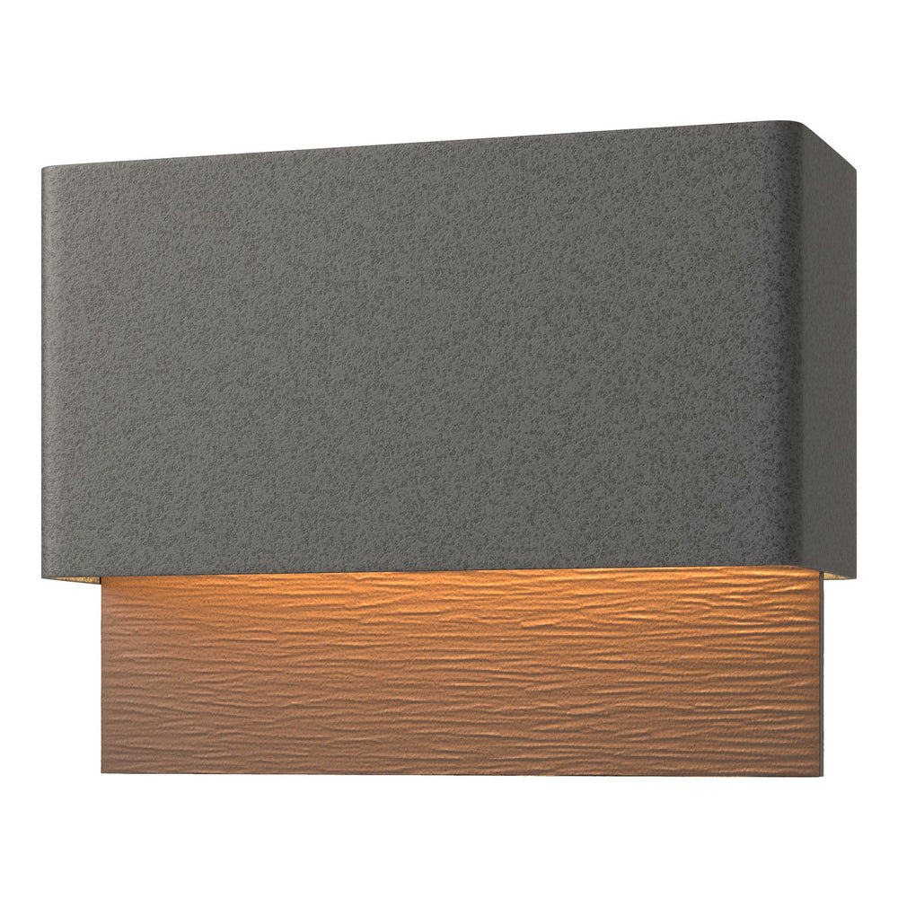 Hubbardton Forge - LED Outdoor Wall Sconce - Stratum - Coastal Natural Iron- Union Lighting Luminaires Decor