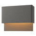 Hubbardton Forge - LED Outdoor Wall Sconce - Stratum - Coastal Natural Iron- Union Lighting Luminaires Decor