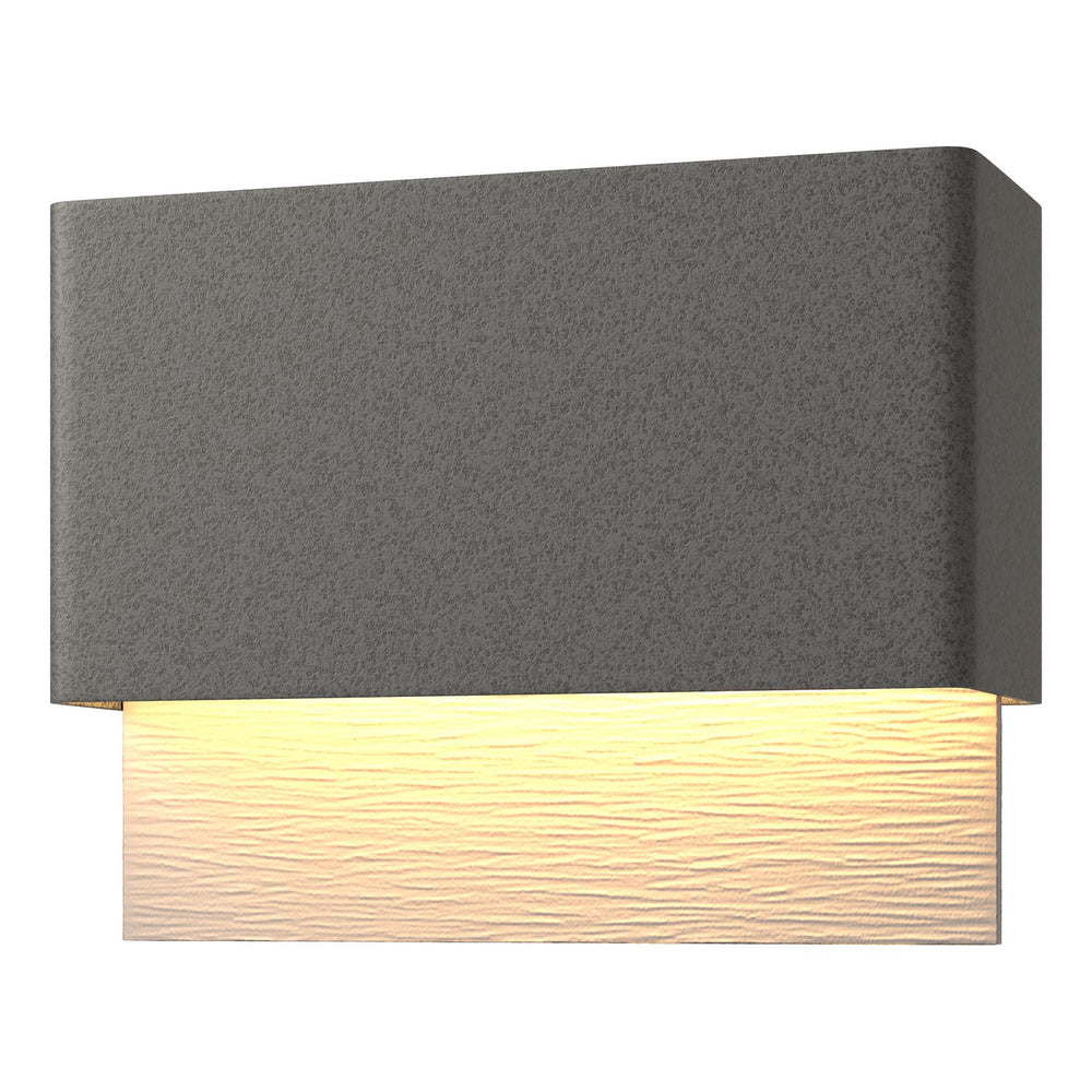 Hubbardton Forge - LED Outdoor Wall Sconce - Stratum - Coastal Natural Iron- Union Lighting Luminaires Decor