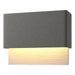 Hubbardton Forge - LED Outdoor Wall Sconce - Stratum - Coastal Natural Iron- Union Lighting Luminaires Decor