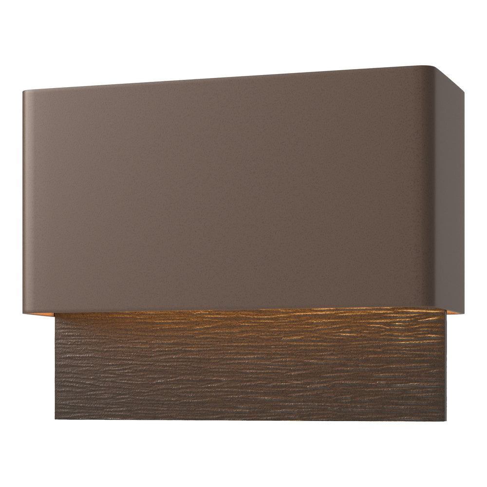 Hubbardton Forge - LED Outdoor Wall Sconce - Stratum - Coastal Bronze- Union Lighting Luminaires Decor