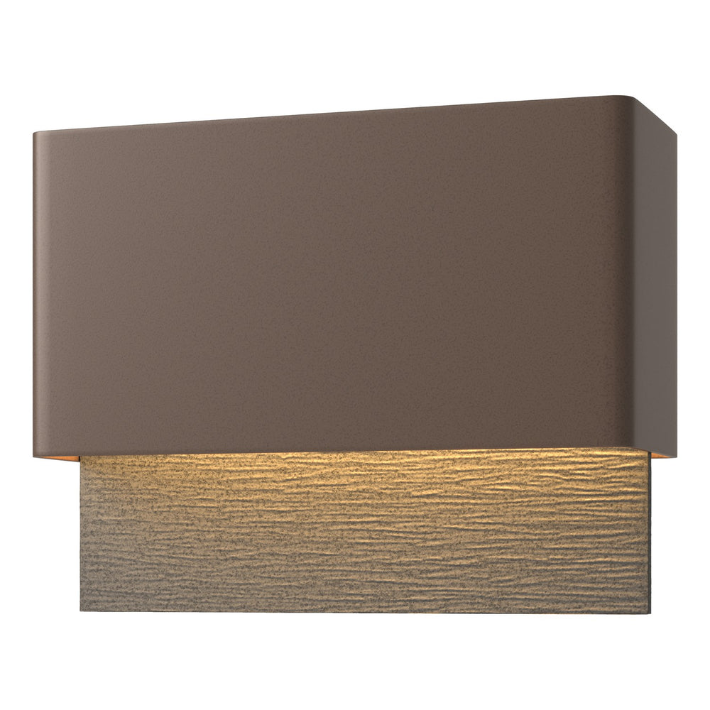 Hubbardton Forge - LED Outdoor Wall Sconce - Stratum - Coastal Bronze- Union Lighting Luminaires Decor
