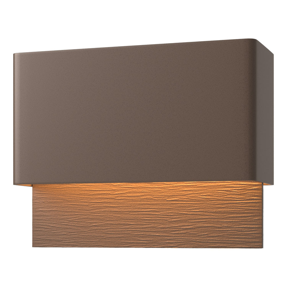Hubbardton Forge - LED Outdoor Wall Sconce - Stratum - Coastal Bronze- Union Lighting Luminaires Decor