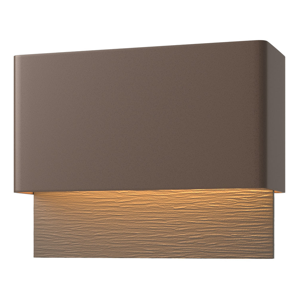 Hubbardton Forge - LED Outdoor Wall Sconce - Stratum - Coastal Bronze- Union Lighting Luminaires Decor