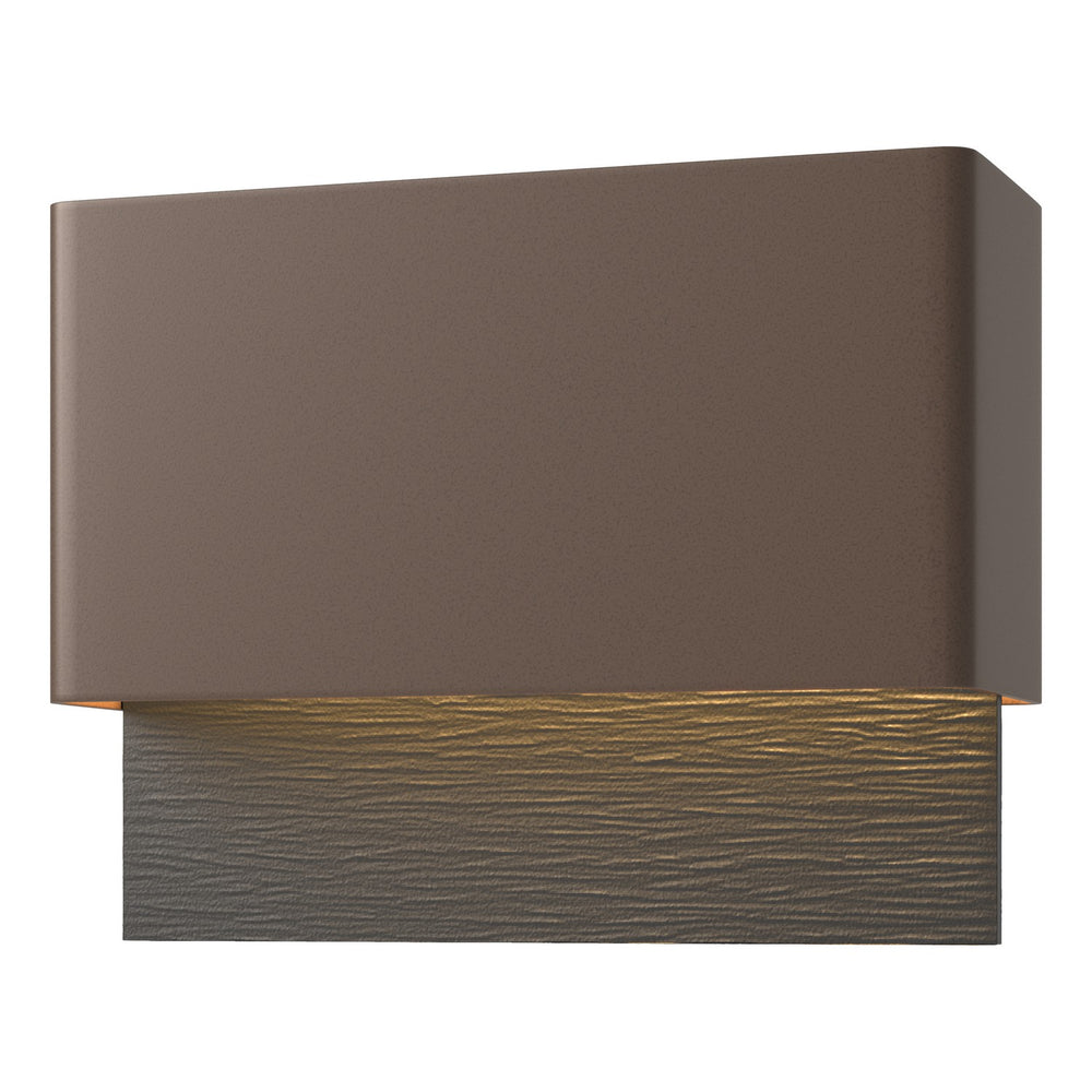 Hubbardton Forge - LED Outdoor Wall Sconce - Stratum - Coastal Bronze- Union Lighting Luminaires Decor