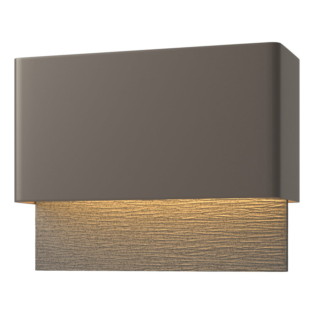 Hubbardton Forge - LED Outdoor Wall Sconce - Stratum - Coastal Dark Smoke- Union Lighting Luminaires Decor