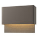 Hubbardton Forge - LED Outdoor Wall Sconce - Stratum - Coastal Dark Smoke- Union Lighting Luminaires Decor