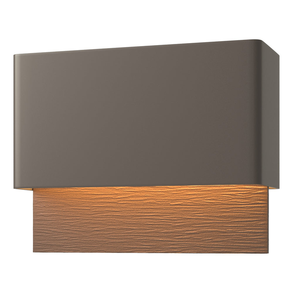 Hubbardton Forge - LED Outdoor Wall Sconce - Stratum - Coastal Dark Smoke- Union Lighting Luminaires Decor