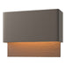 Hubbardton Forge - LED Outdoor Wall Sconce - Stratum - Coastal Dark Smoke- Union Lighting Luminaires Decor