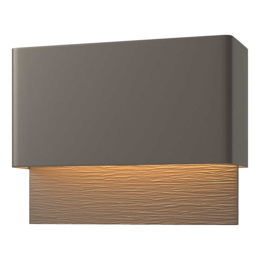 Hubbardton Forge - LED Outdoor Wall Sconce - Stratum - Coastal Dark Smoke- Union Lighting Luminaires Decor