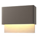 Hubbardton Forge - LED Outdoor Wall Sconce - Stratum - Coastal Dark Smoke- Union Lighting Luminaires Decor