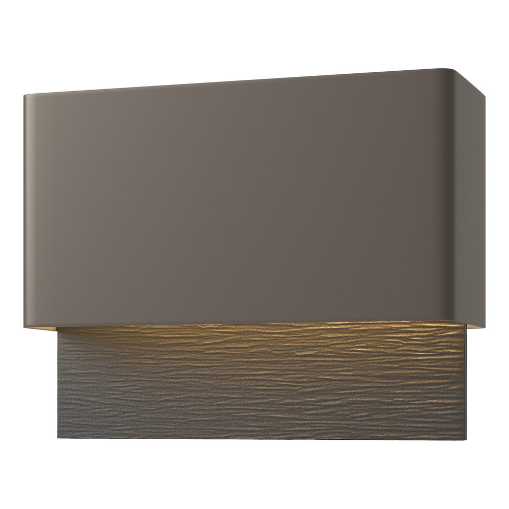 Hubbardton Forge - LED Outdoor Wall Sconce - Stratum - Coastal Dark Smoke- Union Lighting Luminaires Decor