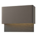 Hubbardton Forge - LED Outdoor Wall Sconce - Stratum - Coastal Dark Smoke- Union Lighting Luminaires Decor