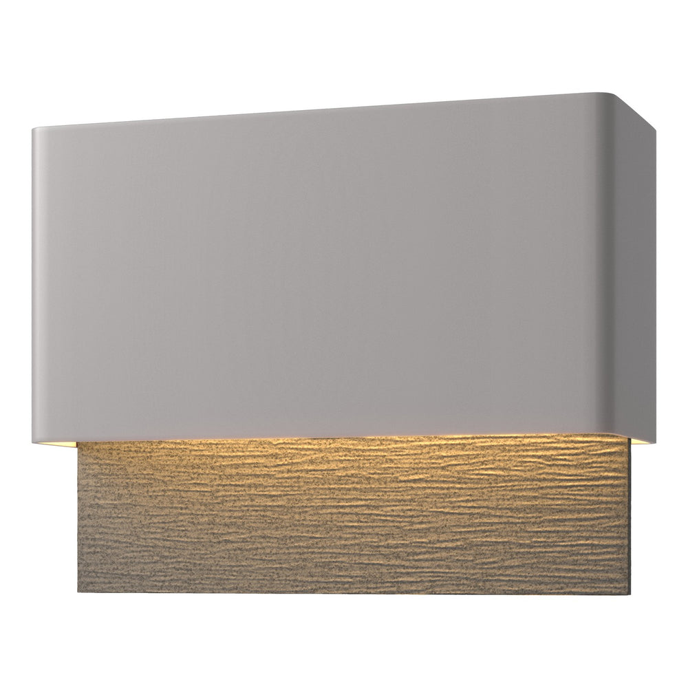 Hubbardton Forge - LED Outdoor Wall Sconce - Stratum - Coastal Burnished Steel- Union Lighting Luminaires Decor
