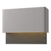 Hubbardton Forge - LED Outdoor Wall Sconce - Stratum - Coastal Burnished Steel- Union Lighting Luminaires Decor