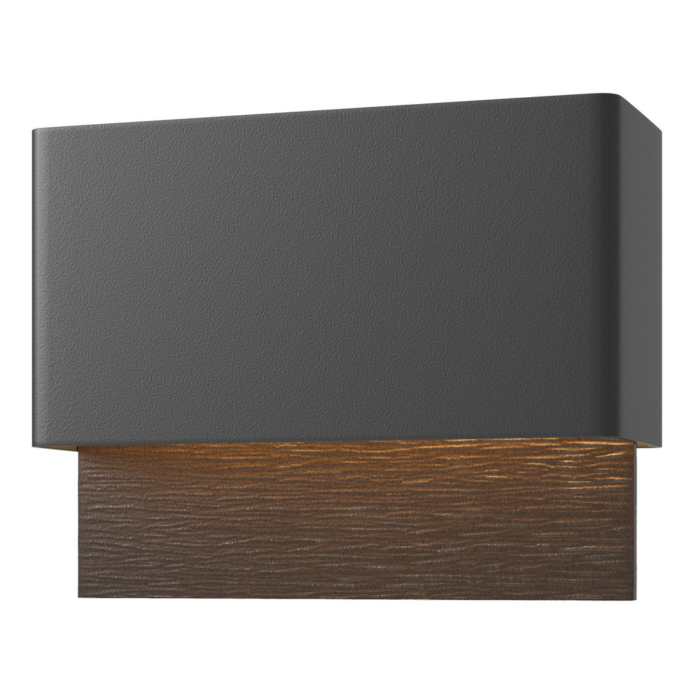 Hubbardton Forge - LED Outdoor Wall Sconce - Stratum - Coastal Black- Union Lighting Luminaires Decor