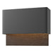 Hubbardton Forge - LED Outdoor Wall Sconce - Stratum - Coastal Black- Union Lighting Luminaires Decor