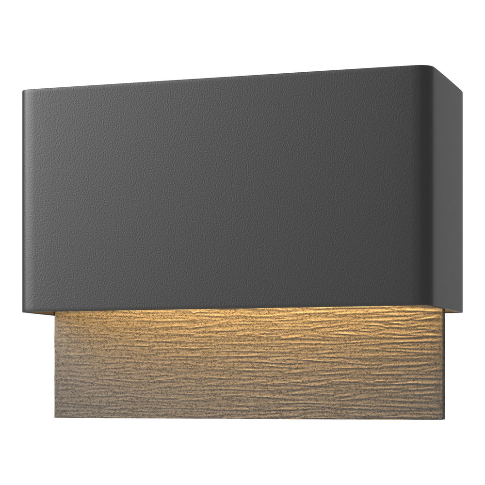 Hubbardton Forge - LED Outdoor Wall Sconce - Stratum - Coastal Black- Union Lighting Luminaires Decor