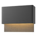 Hubbardton Forge - LED Outdoor Wall Sconce - Stratum - Coastal Black- Union Lighting Luminaires Decor