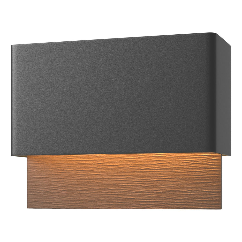 Hubbardton Forge - LED Outdoor Wall Sconce - Stratum - Coastal Black- Union Lighting Luminaires Decor