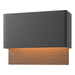 Hubbardton Forge - LED Outdoor Wall Sconce - Stratum - Coastal Black- Union Lighting Luminaires Decor