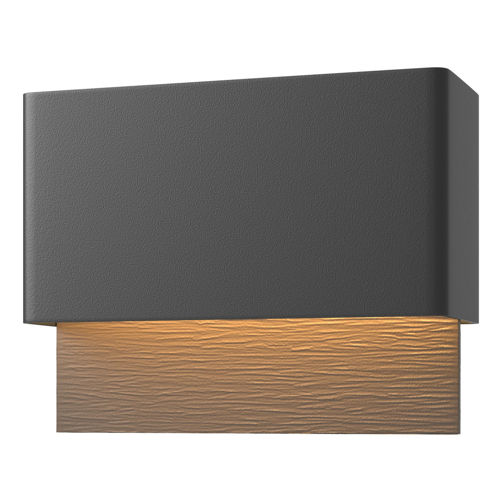 Hubbardton Forge - LED Outdoor Wall Sconce - Stratum - Coastal Black- Union Lighting Luminaires Decor