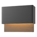 Hubbardton Forge - LED Outdoor Wall Sconce - Stratum - Coastal Black- Union Lighting Luminaires Decor