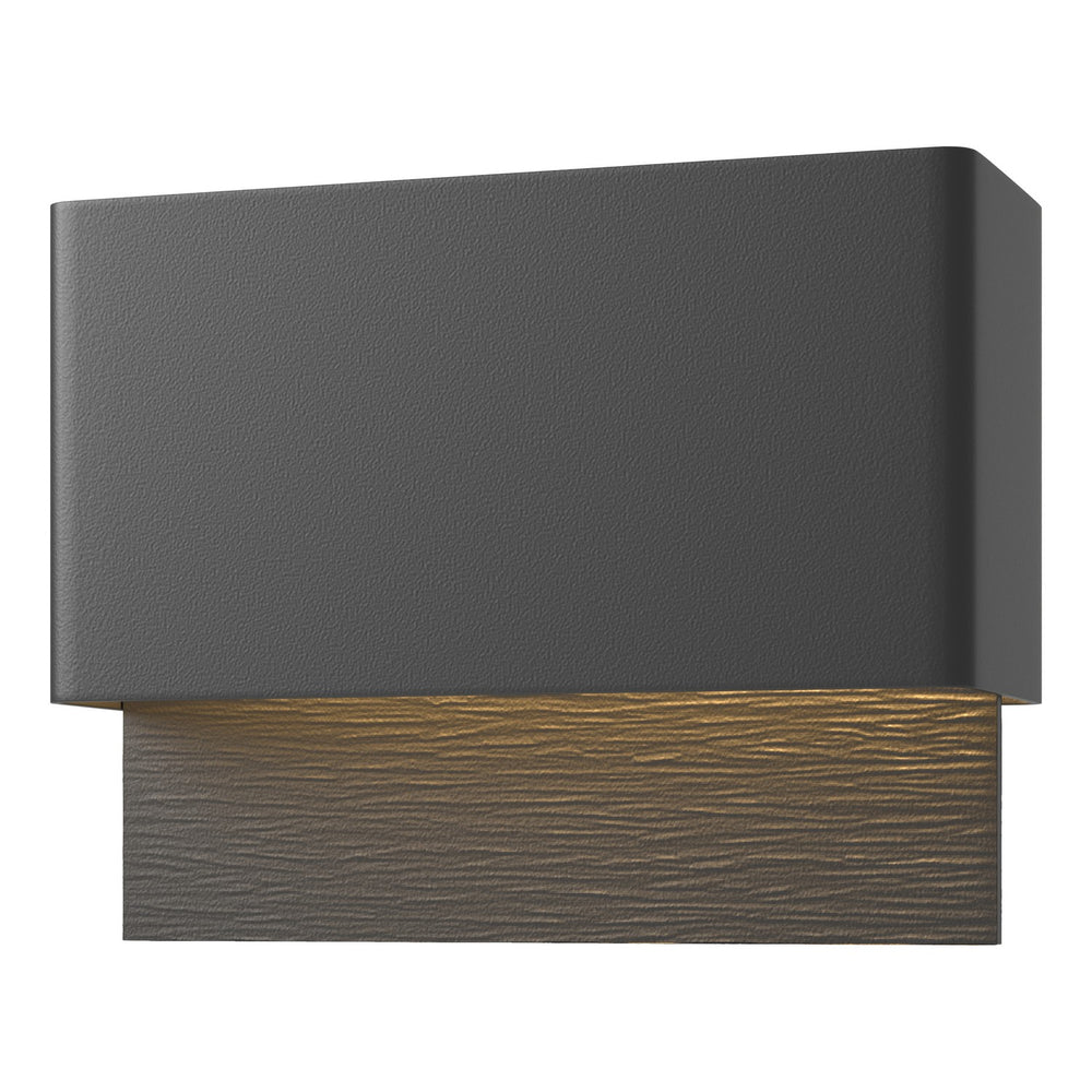 Hubbardton Forge - LED Outdoor Wall Sconce - Stratum - Coastal Black- Union Lighting Luminaires Decor