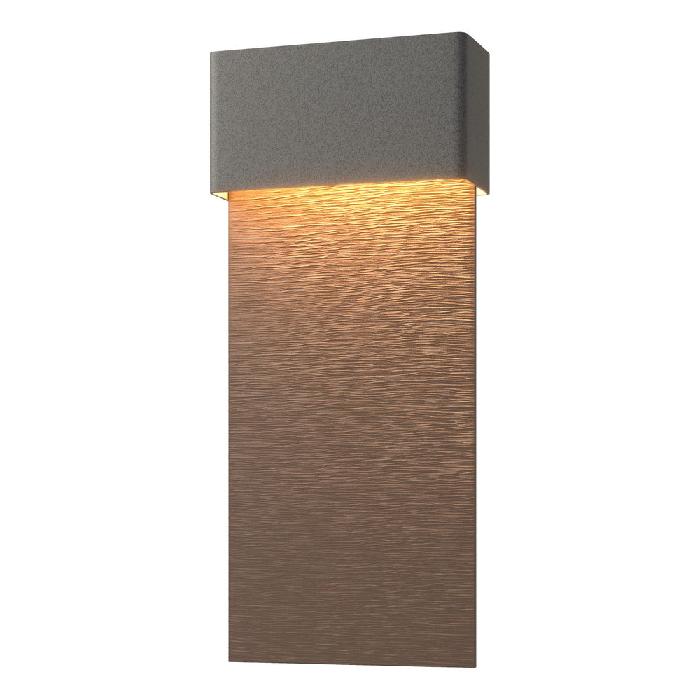 Hubbardton Forge - LED Outdoor Wall Sconce - Stratum - Coastal Natural Iron- Union Lighting Luminaires Decor