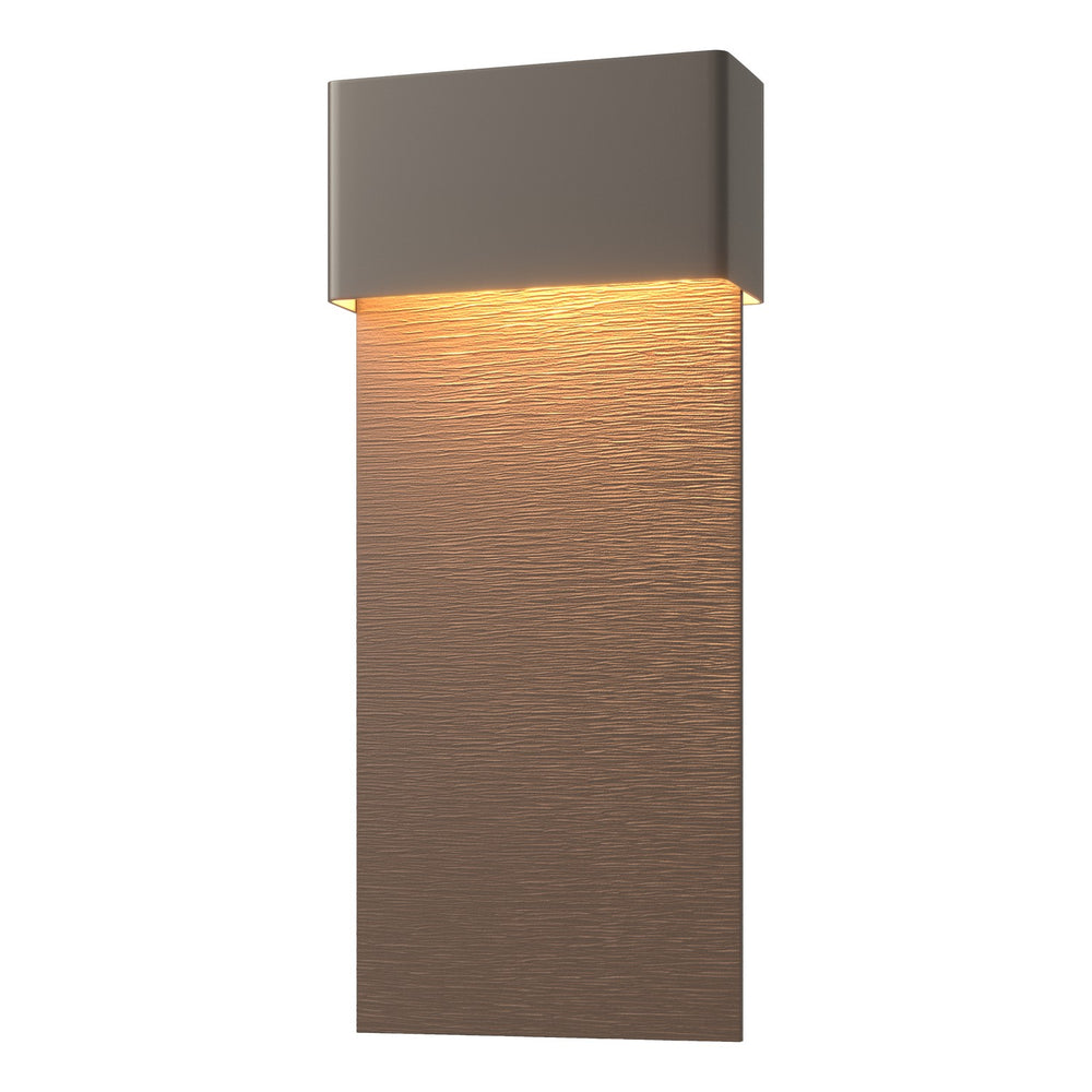 Hubbardton Forge - LED Outdoor Wall Sconce - Stratum - Coastal Dark Smoke- Union Lighting Luminaires Decor