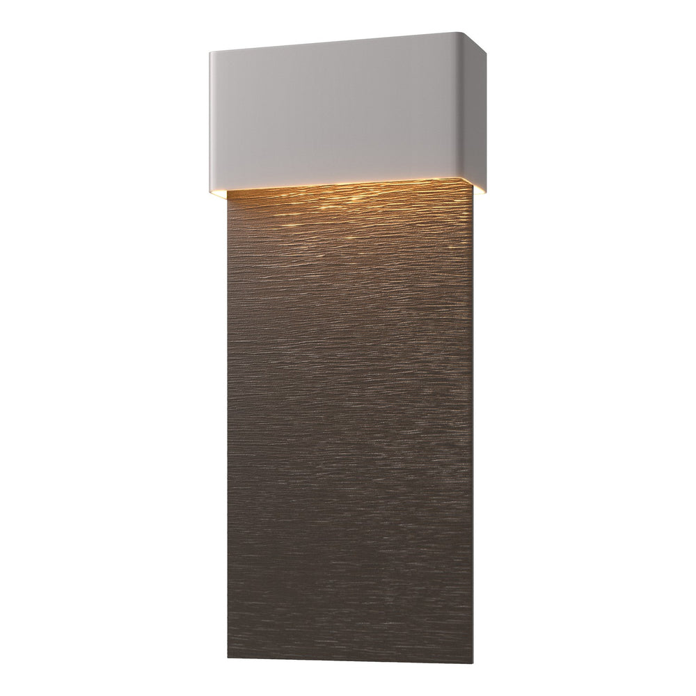 Hubbardton Forge - LED Outdoor Wall Sconce - Stratum - Coastal Burnished Steel- Union Lighting Luminaires Decor