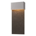 Hubbardton Forge - LED Outdoor Wall Sconce - Stratum - Coastal Burnished Steel- Union Lighting Luminaires Decor