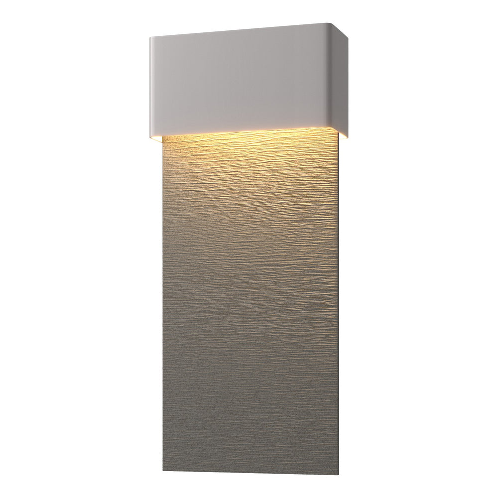 Hubbardton Forge - LED Outdoor Wall Sconce - Stratum - Coastal Burnished Steel- Union Lighting Luminaires Decor
