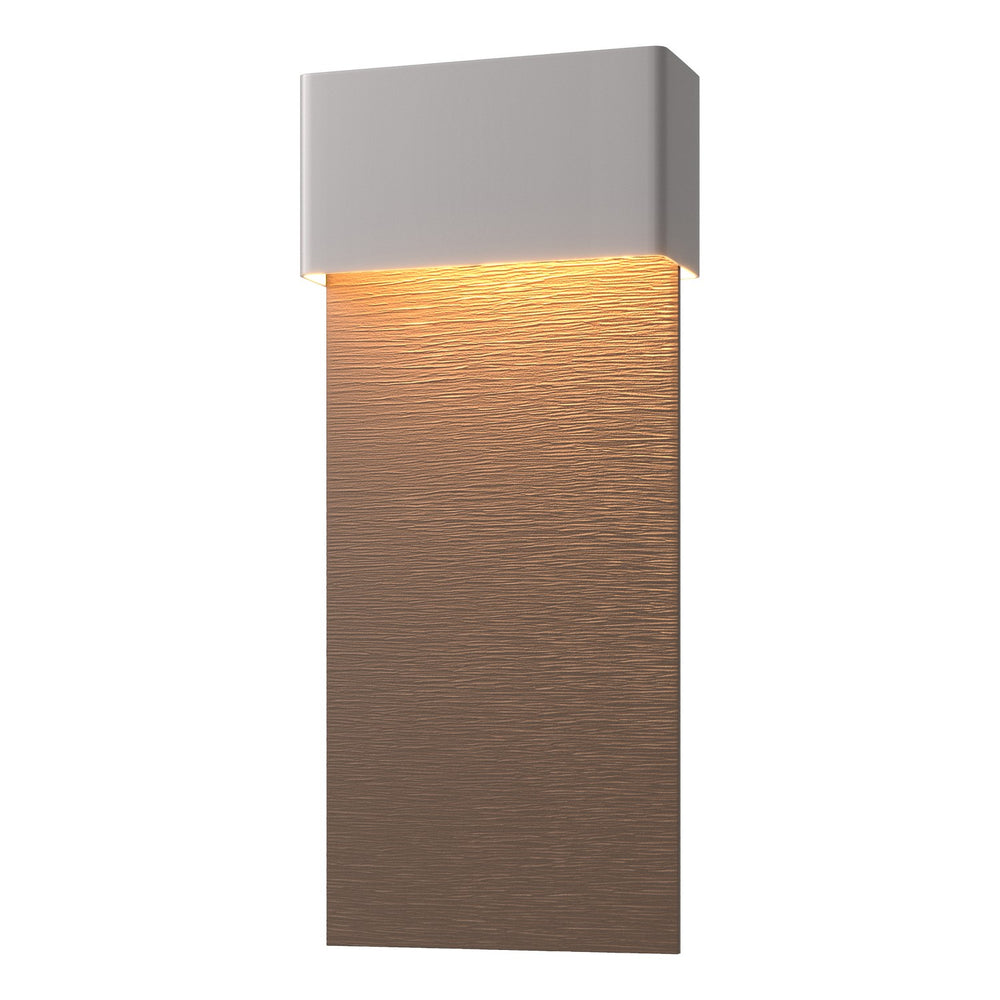 Hubbardton Forge - LED Outdoor Wall Sconce - Stratum - Coastal Burnished Steel- Union Lighting Luminaires Decor