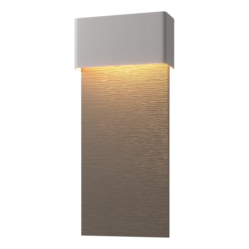 Hubbardton Forge - LED Outdoor Wall Sconce - Stratum - Coastal Burnished Steel- Union Lighting Luminaires Decor