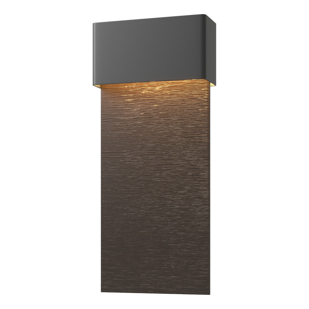 Hubbardton Forge - LED Outdoor Wall Sconce - Stratum - Coastal Black- Union Lighting Luminaires Decor