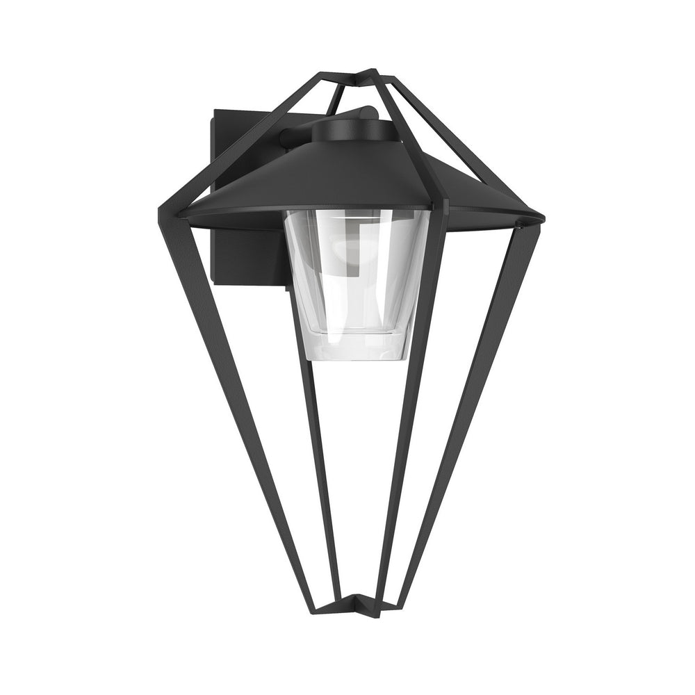 Hubbardton Forge - One Light Outdoor Wall Sconce - Stellar - Coastal Black- Union Lighting Luminaires Decor