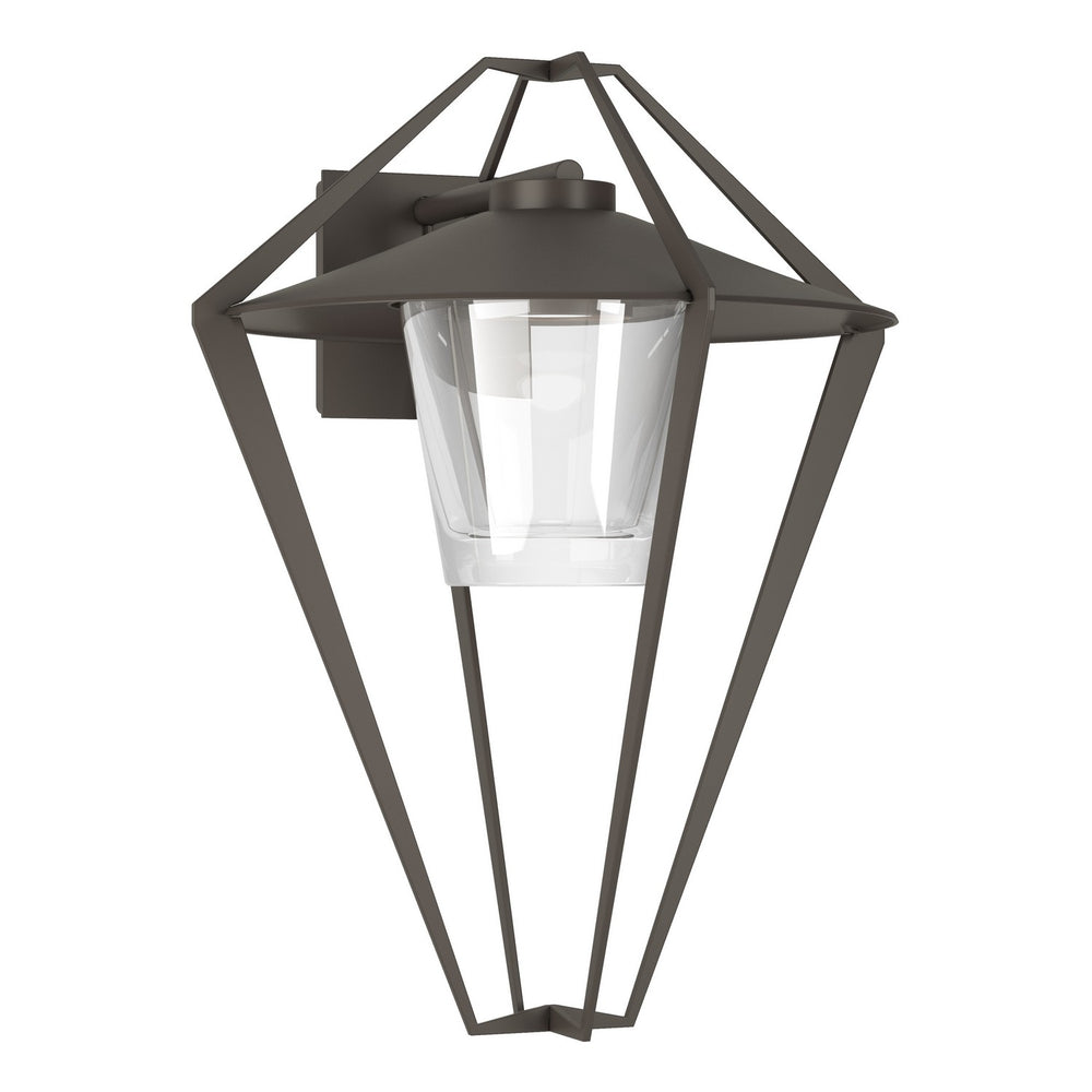 Hubbardton Forge - One Light Outdoor Wall Sconce - Stellar - Coastal Dark Smoke- Union Lighting Luminaires Decor