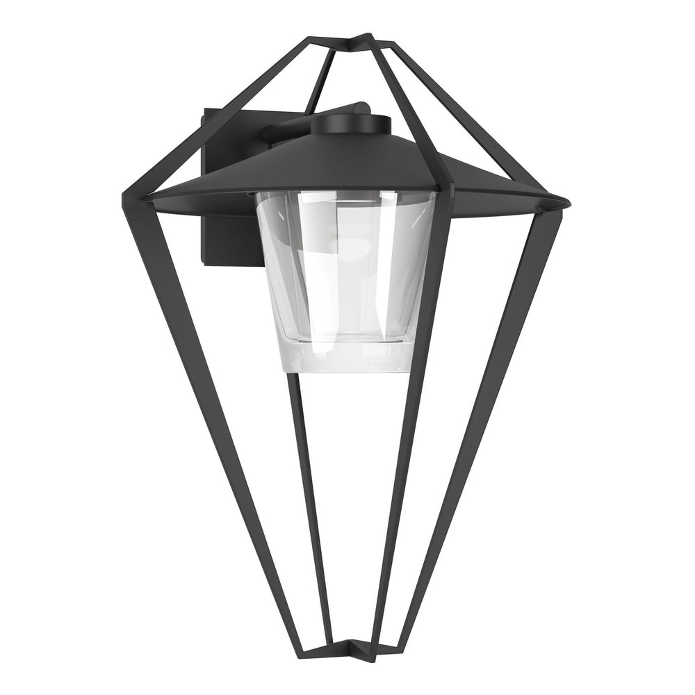 Hubbardton Forge - One Light Outdoor Wall Sconce - Stellar - Coastal Black- Union Lighting Luminaires Decor