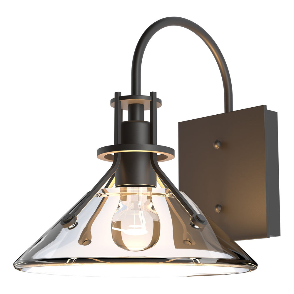 Hubbardton Forge - One Light Outdoor Wall Sconce - Henry - Coastal Oil Rubbed Bronze- Union Lighting Luminaires Decor