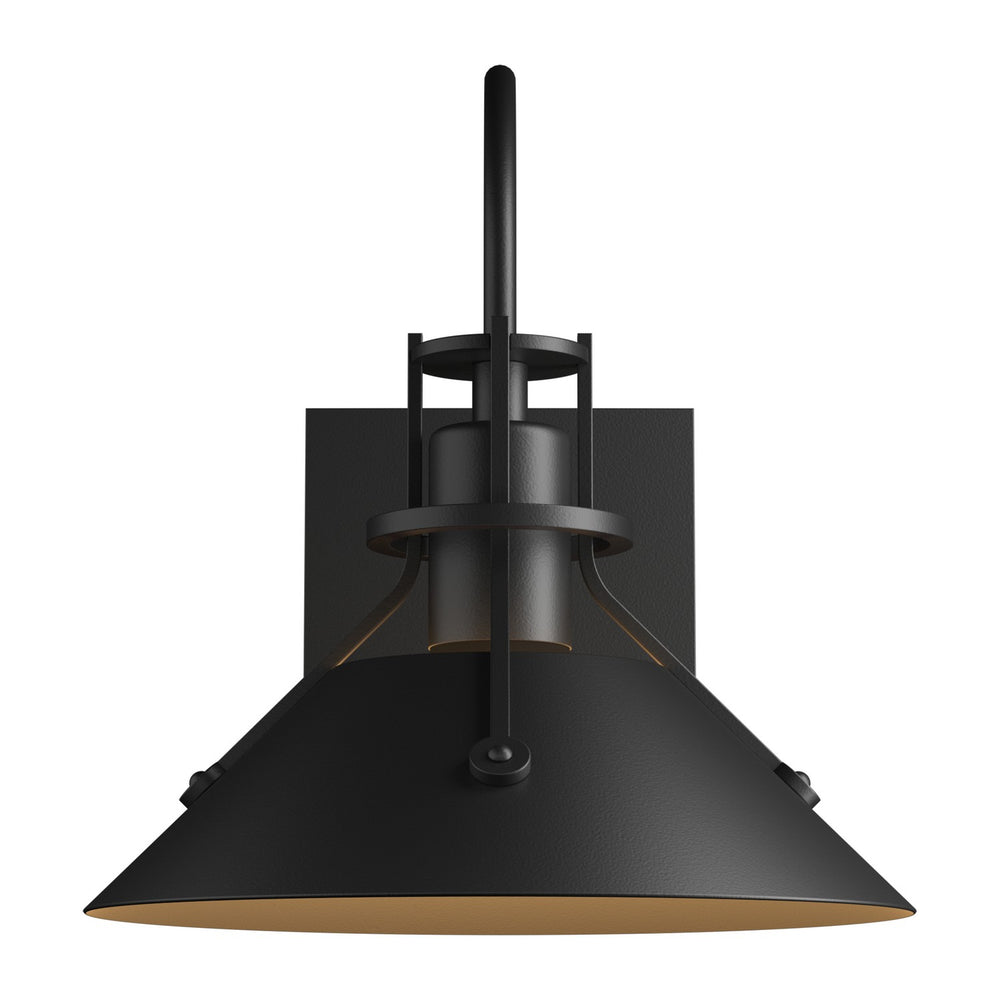 Hubbardton Forge - One Light Outdoor Wall Sconce - Henry - Coastal Black- Union Lighting Luminaires Decor