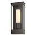 Hubbardton Forge - One Light Outdoor Wall Sconce - Portico - Coastal Dark Smoke- Union Lighting Luminaires Decor