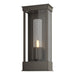 Hubbardton Forge - One Light Outdoor Wall Sconce - Portico - Coastal Dark Smoke- Union Lighting Luminaires Decor